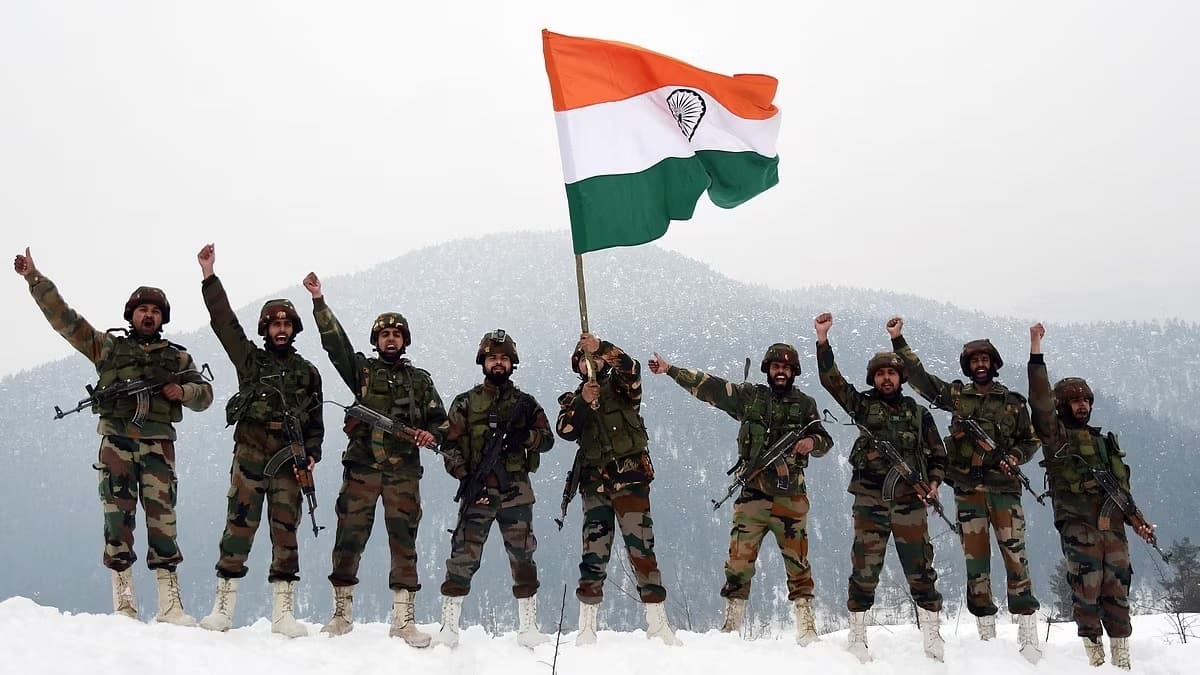 Indian Army Heroic Silhouette